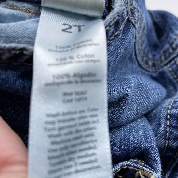 OshKosh B’Gosh Denim Co Blue Toddler Boys Jean Overalls Size 2T - Picture 5 of 10